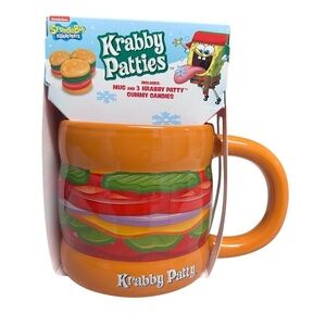 Christmas SpongeBob SquarePants Krabby Patties Coffee Mug Gift Set